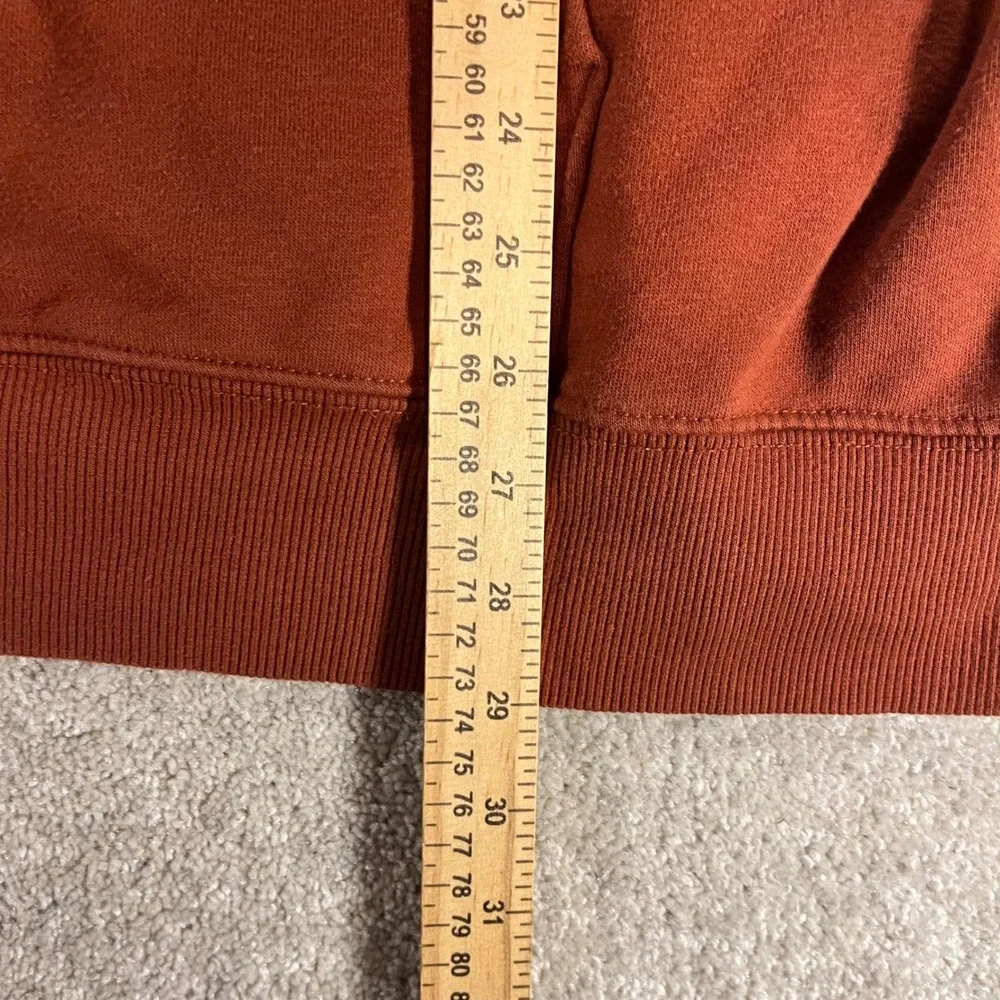 The North Face Hoodie Mens XL Rust Orange Graphic Logo Pullover